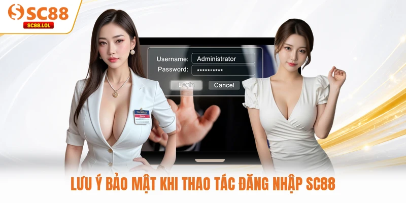 Lưu ý bảo mật khi thao tác đăng nhập SC88